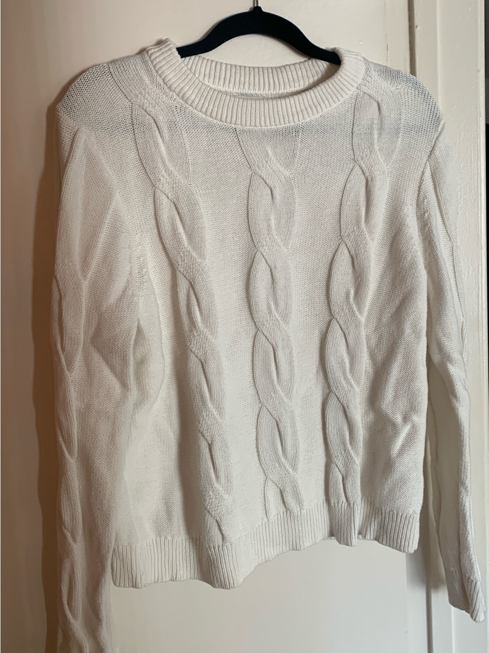 J.Crew Cable-Knit Crewneck Sweater